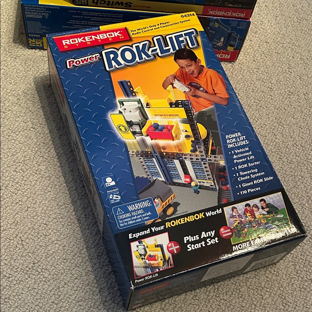 Power ROK-Lift Building Set - Blue and Yellow